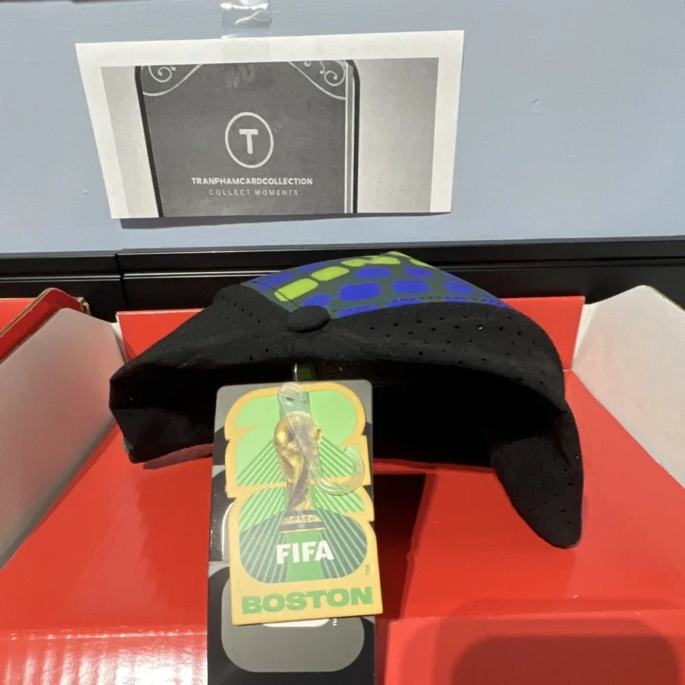 Officially Licensed FIFA World Cup Boston Soccer Cap Black Green Blue Yellow